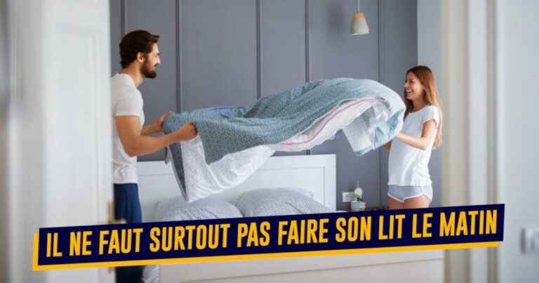 Ne pas faire son lit est meilleur pour la santé