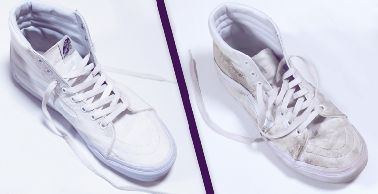 Astuce simple pour nettoyer vos chaussures blanches