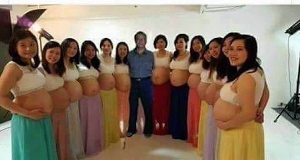 L’histoire d’un homme marié avec 13 femmes !!