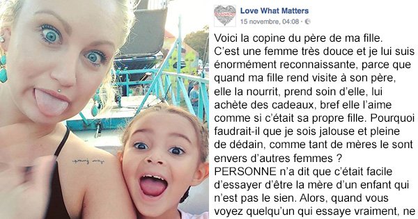 – Une maman a écrit une lettre touchante à la nouvelle copine de son ex-mari