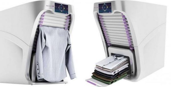 Cette machine repasse et plie vos vêtements à votre place. Le rêve de tous !