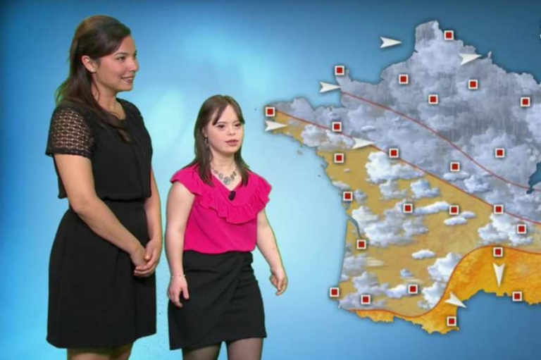 Une jeune trisomique réalise son rêve et présente la météo de France 2 (vidéo)