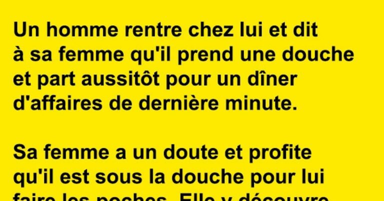 Un homme rentre chez lui et dit à sa femme qu’il……