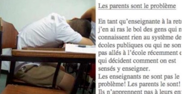 L’enseignante en a marre des parents irresponsables – elle règle ses comptes dans une lettre au journal