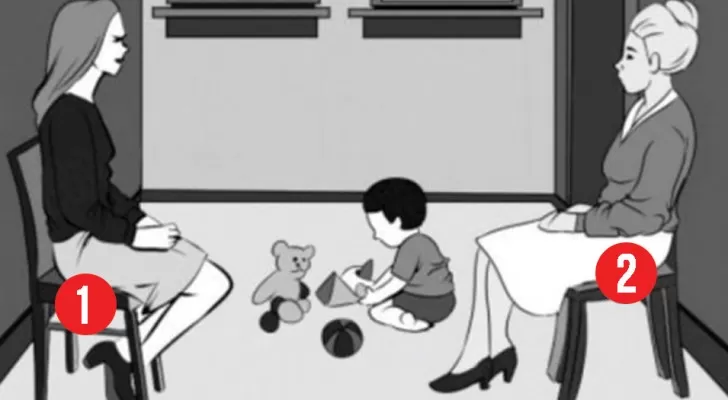 Petit défi : laquelle de ces deux femmes est la mère de l’enfant ?