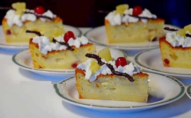 Gâteau à l’ananas et aux griottines