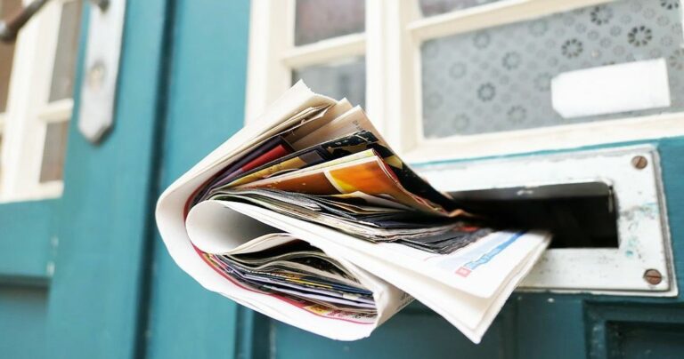 Quel Gâchis ! La pub dans les boîtes aux lettres constitue 1/4 du papier utilisé en France