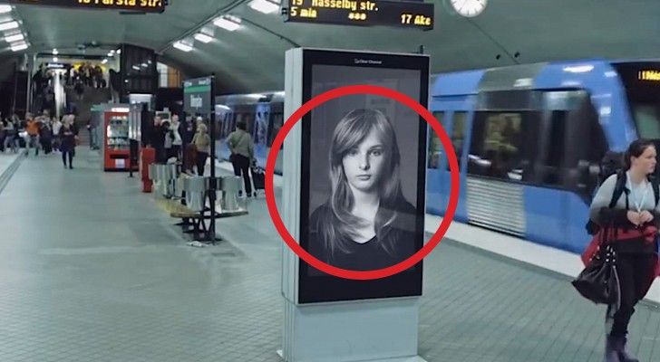 On dirait une publicité d’un shampoing mais… Attendez que le train passe!