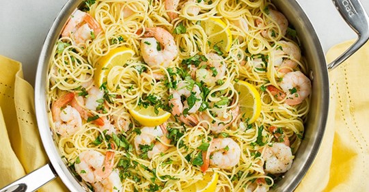 Recette spaghettis à l’ail, citron et crevette, bonnes à vous en lécher les doigts