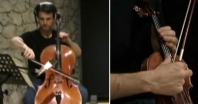 Un violoncelliste joue les deux parties « Impossible » seul, au violon et au violoncelle