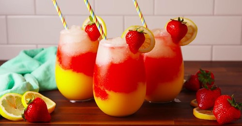 Slush fraise-mangue-limonade, le cocktail coloré de l’été