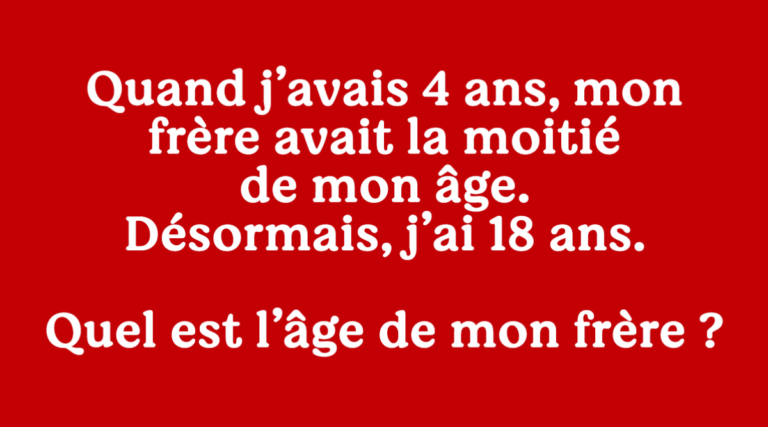 Pouvez-vous résoudre cette énigme mathématique ?