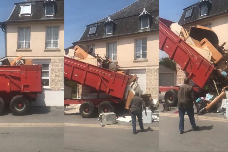 Il se venge de ses anciens locataires en déposant leurs déchets devant leur nouvelle maison