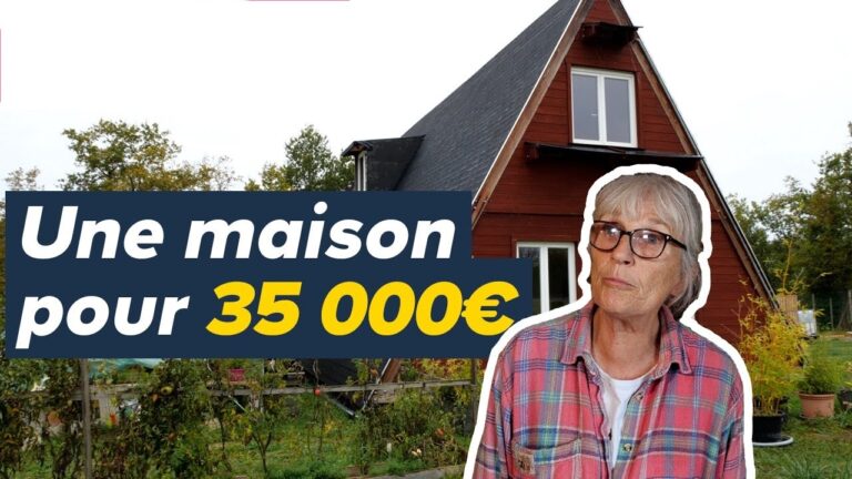 A 65 ans, elle construit seule sa maison en A pour 35 000 euros !