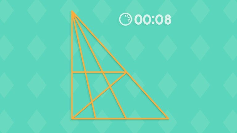 Devinerez-vous le nombre de triangles dans cette image en 20 secondes ?