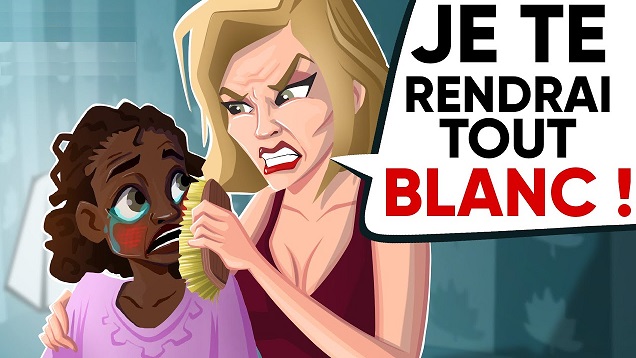 Une histoire très touchante !! Comment la mère d’une petite fille a caché sa peau noire sous du maquillage.