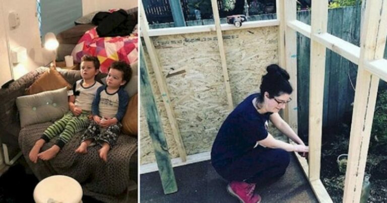 Une mère célibataire sans logement a construit sa petite maison pour 8 000 euros au lieu de s’endetter.