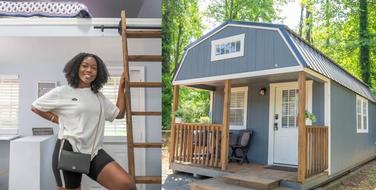 Une femme transforme un hangar en une magnifique petite maison et montre comment elle s’y prend.