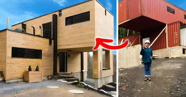 Une femme a construit une maison à partir de vieux conteneurs. Son intérieur est magnifique