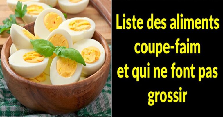 Une liste des aliments coupe-faim et qui ne font pas grossir !