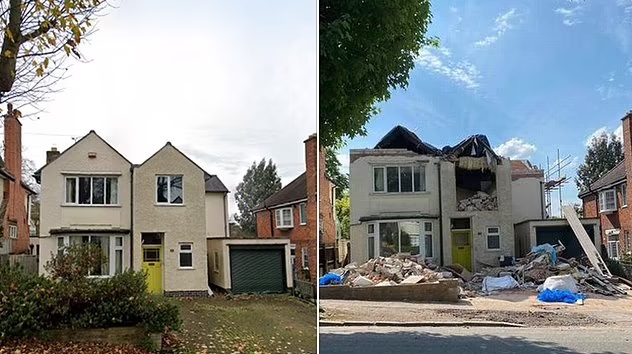 Un entrepreneur détruit la maison d’un client à cause d’une dette