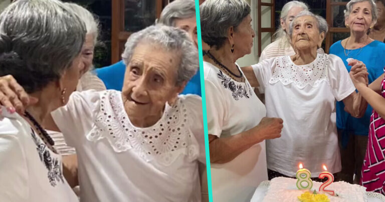 Une femme fête son 82ème anniversaire avec sa mère de 104 ans