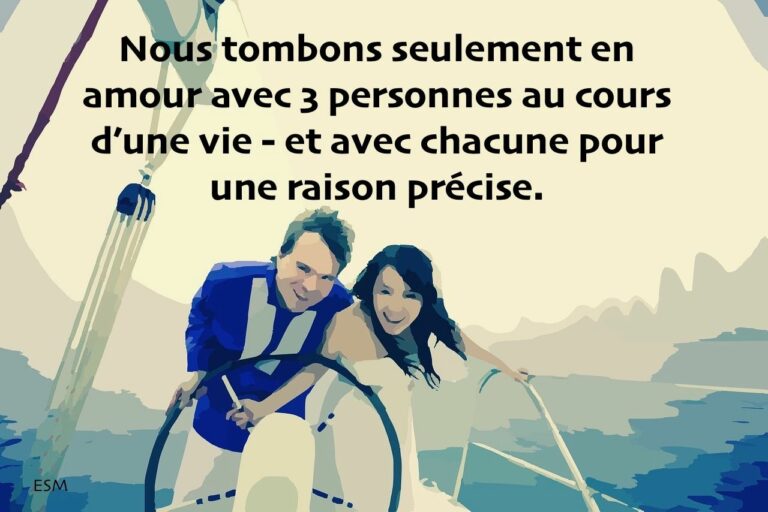 Nous tombons seulement en amour avec 3 personnes au cours d’une vie – et avec chacune pour une raison précise