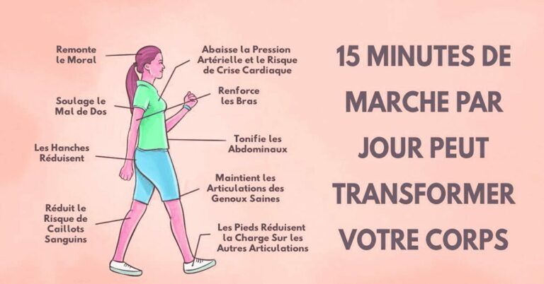 15 minutes de marche par jour peuvent changer votre vie !