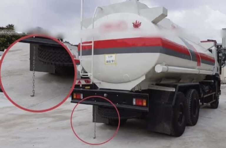 Pourquoi y a-t-il une chaîne accrochée à l’arrière des camions-citernes ?