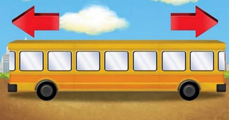 Dans quelle direction ce bus roule-t-il?