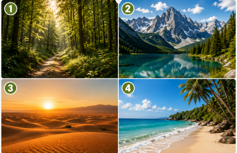 Quel paysage vous apaise le plus ? Ce choix pourrait révéler certains aspects de votre personnalité