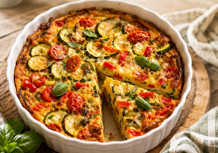 Clafoutis salé aux légumes d’été : une recette moelleuse, colorée et facile