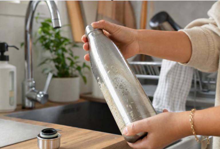 Comment nettoyer une bouteille en verre impossible à atteindre à l’intérieur