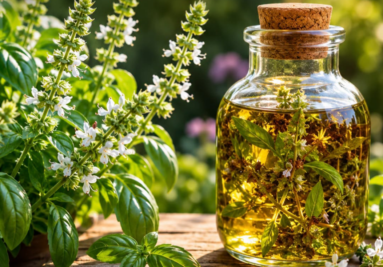 Huile de basilic maison : la recette simple pour profiter de son parfum