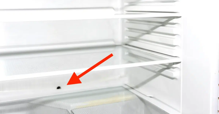 Pourquoi votre réfrigérateur possède-t-il un petit trou au fond ?