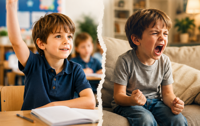 Votre enfant se comporte-t-il très différemment à l’école et à la maison ? Pourquoi ?