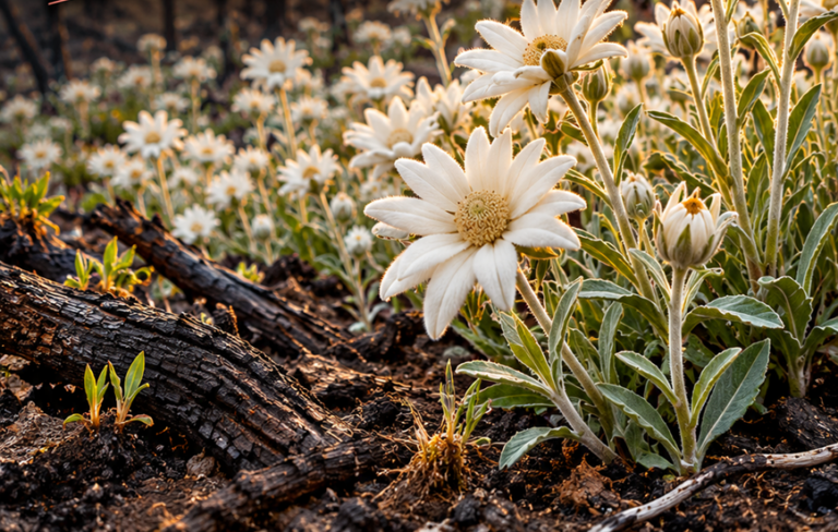 Ces magnifiques fleurs blanches peuvent fleurir en grand nombre après les incendies