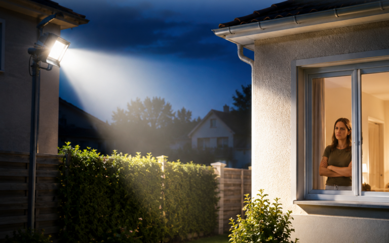 Mon voisin a placé un éclairage puissant dirigé vers ma maison : voici ce que dit la loi