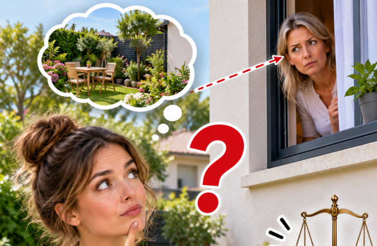 Une fenêtre donne directement sur mon jardin : que dit la loi ?